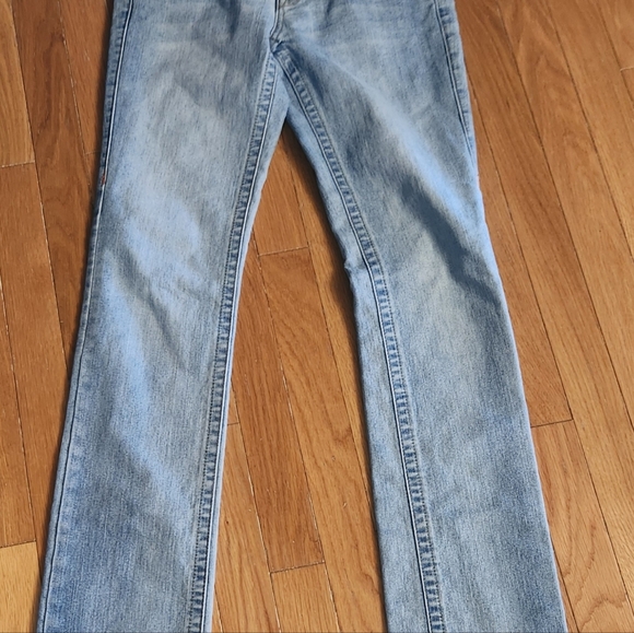 VINTAGE TRUE RELIGION JOEY WHITE STITCH SIZE 28 X 32 LIGHT WASH OLDER NICE - Picture 7 of 12